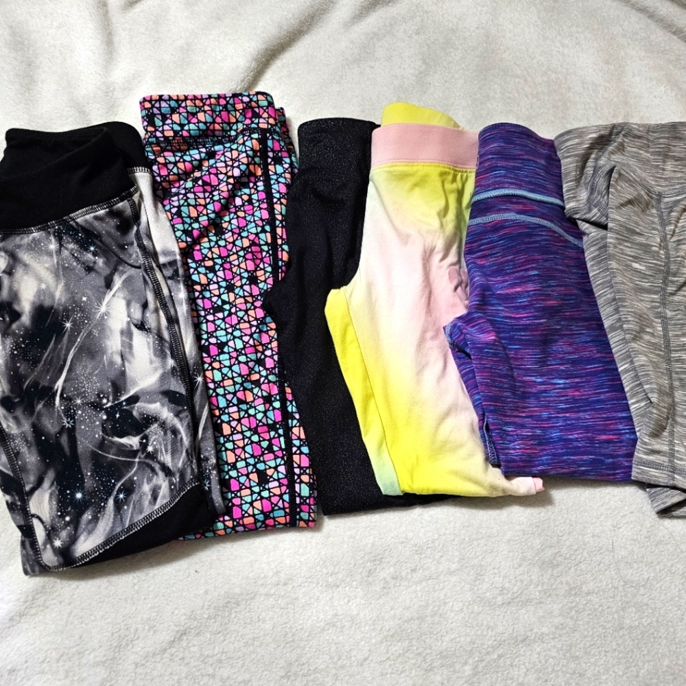 Champion new balance Size 6/7/8 athletic leggings bundle